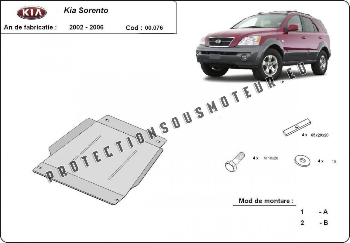 Cache de protection de la boîte de vitesse Kia Sorento